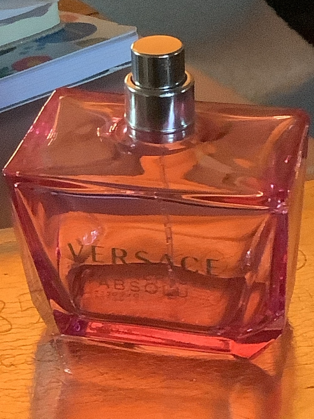 Versace Pink and Gold Women’s Fragrance Bottle empty bottle 3.0 oz
